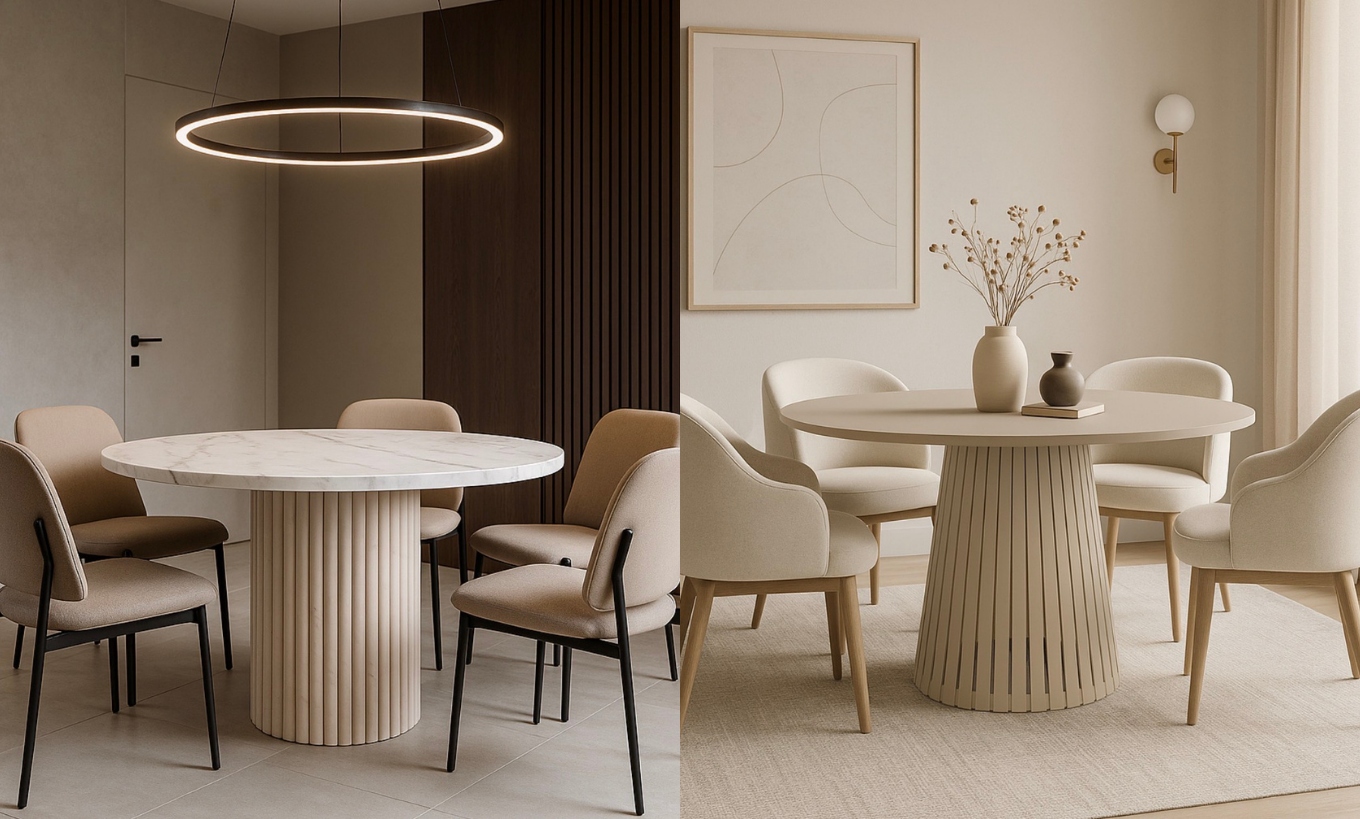 Stoły okrągłe nierozkładane – idealne rozwiązanie do codziennych potrzeb